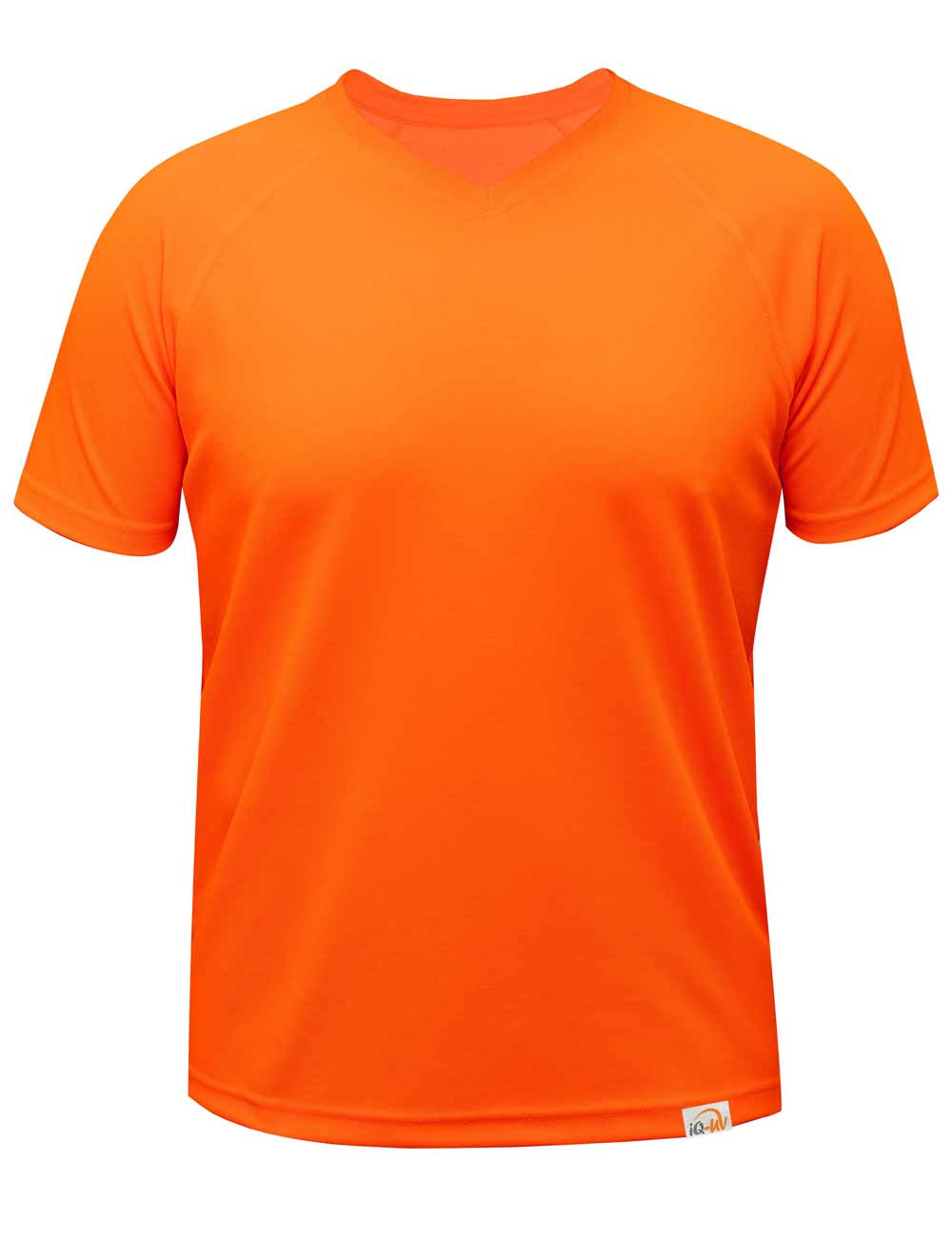 UV Herren Outdoor T-Shirt V-Ausschnitt orange