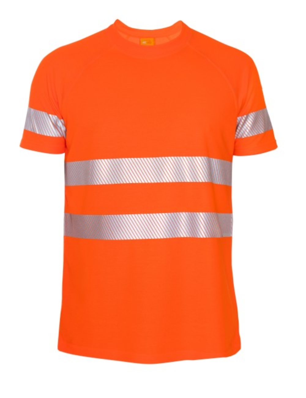 UV 50+ hochsichtbares Warnschutz T-Shirt für Herren orange