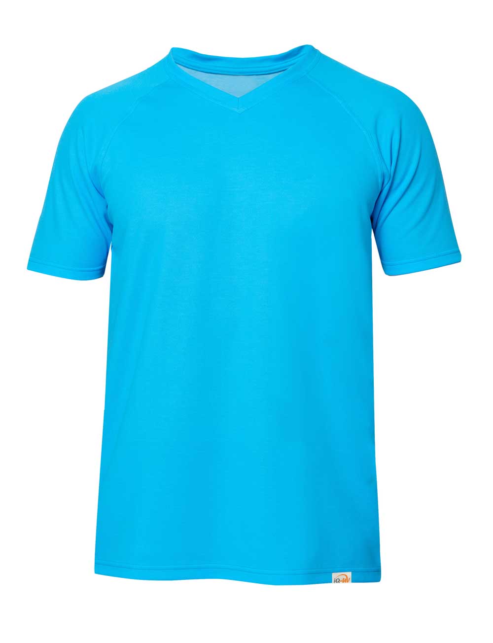 UV Herren Outdoor T-Shirt V-Ausschnitt türkis