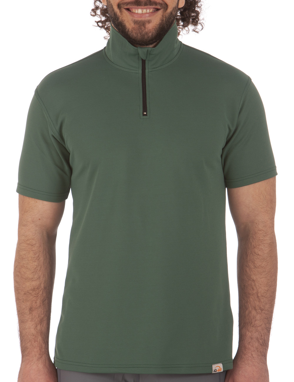 PRO Zip Up Shirt für Herren grün front